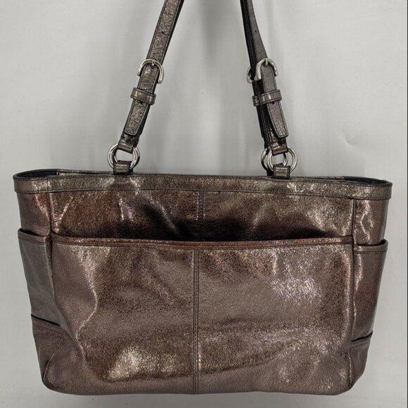 Coach Metallic Bronze Handbag - Picture 2 of 7